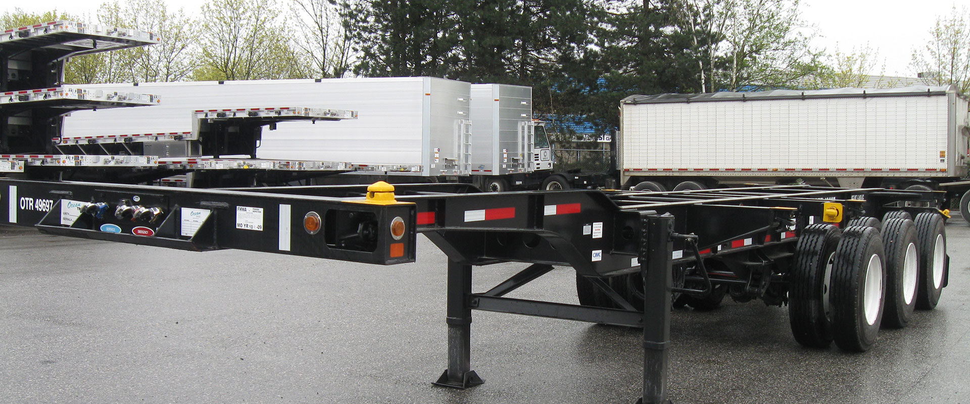Trailer Rental Vancouver, Burnaby, Surrey dryvans, flatbeds chassis